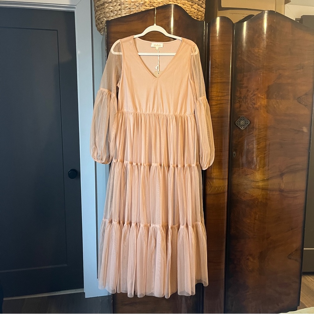 Boho Tulle Maternity Dress